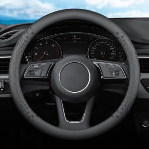 XHRING Car Steering Wheel Cover for Chevy Chevrolet Silverado 1500 2500 HD 3500HD Equinox Malibu Colorado Cruze Impala Traverse Spark Tahoe Trax Express Blazer Suburban Accessories 14 “1/2-15”