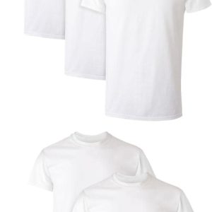 Hanes Men’s Moisture-Wicking Crewneck Performance Undershirt, 5-Pack