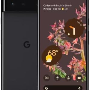 Google Pixel 6a 128GB 5G Android Smartphone – Unlocked for All Carriers – Charcoal (Renewed)