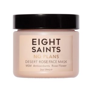 Eight Saints No Plans Clay Face Mask Skin Care Product, Natural and Organic Pore Reducing Clay Facial Mask to Remove Blemishes, Acne, Oil, and Impurities, 2 Ounces