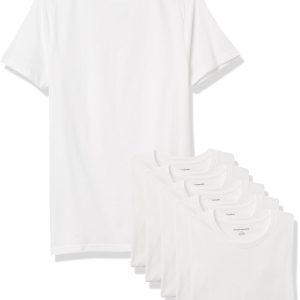 Amazon Essentials Men’s Cotton Crew Neck T-Shirts, Versatile Soft Basics, Pack of 6