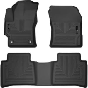 Husky Liners Weatherbeater Floor Mats | Fits 2020 – 2025 Toyota Corolla, Sedan | Front & 2nd Row, 3-pc Black – 95751