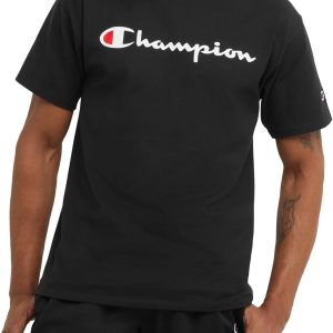 Champion Men’s T-shirt, Cotton Midweight Men’s Crewneck Tee,t-shirt for Men, Graphic Script