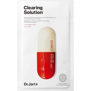 Dr.Jart+ Dermask Micro Jet Clearing Solution Face Mask | Sheet Mask | Calms, balances & revitalizes skin | Korean Skin Care | Travel Size, 1 Pack