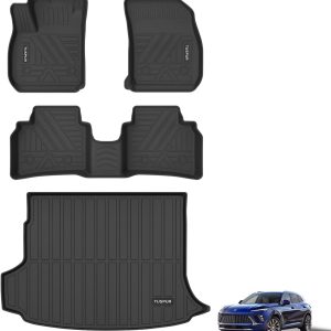 Floor Mats Fit for Buick Envision Cargo Liner 2021 2022 2023 2024 2025 All Weather Floor Mat for Buick Envision Accessories Durable Waterproof Carpet Protection, Black