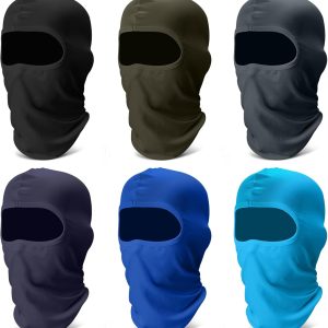 Fivali 6 Pack Balaclava Ski Face Mask: Cooling Neck Gaiter Full Head Mask for Men Women