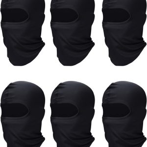 SATINIOR 6 Pcs Ski Mask Cover Balaclava Full Face Mask Summer Face Cover UV Protection Balaclava Men Women Outdoor Sports