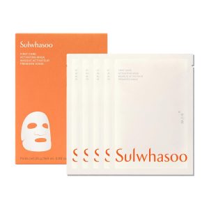 Sulwhasoo First Care Activating Sheet Mask – Korean Sheet Mask for Dry skin, Skin Barrier Strengthening, Visibly Plumps & Hydrates, Reduces Visible Fine Line & Wrinkles, Vitamin C