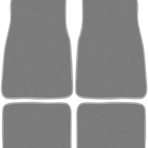 Custom Accessories 78921 Carpet Interior Floor Mats, Grey, 4-Piece