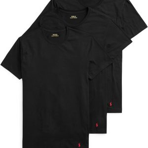 POLO RALPH LAUREN Men’s Classic Fit Cotton Crew Undershirts, 3 Pack