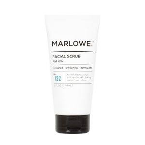No. 122 Facial Scrub 6 oz, Gentle Face Exfoliator with Apricot Seed Powder & Pumice, Cleanses & Smooths, Fresh Pine & Agarwood Scent