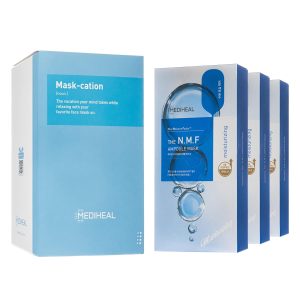 Mediheal Official Best No.1 Korean Sheet Mask – NMF Ampoule Face Mask 30 Sheets Jumbo For Intensely Hydrating Moisturizing with NMF For All Skin Types Value Sets