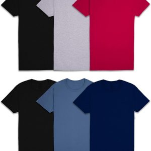 Fruit of the Loom Men’s Crew Tee Undershirts, Moisture Wicking & Tag Free, Also Available in Big & Tall