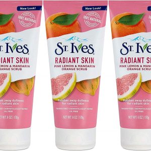 St Ives Scrub, Even & Bright Pink Lemon & Mandarin Orange 6 Ounce (Pack of 3) by St. Ives