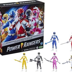 Power Rangers Mighty Morphin Multipack 12-inch Action Figure 6-Pack, Toys with Accessories for Kids 4 and Up (Amazon Exclusive)