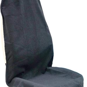 Car Seat Cover Protector Front Seats,for Gym Workout,Running,Swimming,Beach and Hiking,Waterproof Sweat Towel Bucket Seat Covers for Cars SUV Trucks (Black, 1Pcs)
