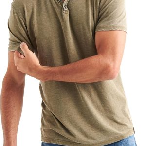 Lucky Brand Men’s Venice Burnout Notch Neck Tee
