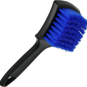 Viking Carpet Cleaning and Scrub Brush for Floor Mats, Cleaning Brush for Car Interior and Home, Black and Blue, 8.3 inch x 2.5 Inch