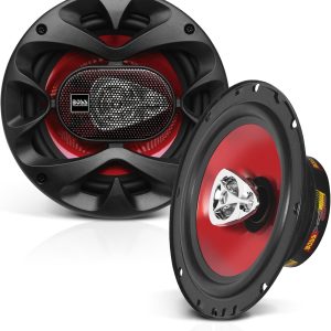 BOSS Audio Systems CH6530 Chaos Series 6.5 Inch Car Door Speakers – 300 Watts (Pair), 3 Way, Full Range, Tweeters, Coaxial, Sold in Pairs