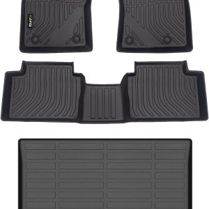 All Weather Car Floor Mats & Cargo Liner for Mazda CX-30 2020-2024 2025 Custom Fit Full Set Accessories – Black