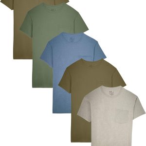 Fruit of the Loom Men’s Pocket T-Shirt Multipack (5 Pack)