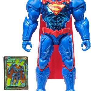 DC Comics, Metal Force Superman Action Figure, 12-Inch Extra Large Super Hero Collectible Kids Toys for Boys and Girls Ages 4 and Up
