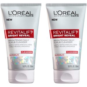 L’Oreal Paris Revitalift Bright Reveal Anti-Aging Facial Cleanser with Glycolic Acid 5 fl. oz (Pack of 2)