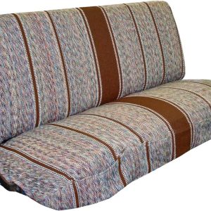 Universal Baja Saddle Blanket Bench Full Size Seat Cover Fits Ford, Chevrolet, Dodge, and Full Size Pickup Trucks (Brown)