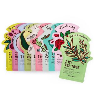 TONYMOLY I’m Real Sheet Mask, Korean Skin Care Face Mask , Hydrating & Moisturizing Skincare, Vitamin Infused Facial, Soothes Skin