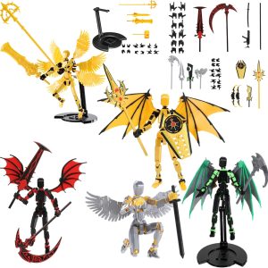 T13 Action Figure Set(5 Pack)-Dummy 13 Titan 13 Toys-Titan 13 Action Figure Assembly Completed-3d Printed Action Figures Multi-Jointed Movable- 5.5 Inch T 13 Gifts Toys Desk Decoration