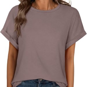ANRABESS Oversized Tshirts for Women Summer Tops Short Sleeve Casual Loose Basic Tee Shirt Cute Outfits 2025 Trendy Clothes