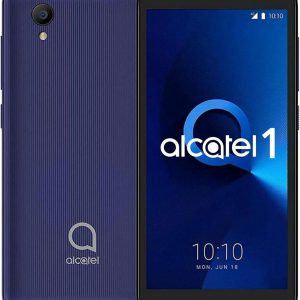 Alcatel 1 (16GB) 5.0″ Full View Display, Removable Battery, FM Radio, Dual SIM GSM Unlocked US & Global 4G LTE International Version 5033E (Bluish Black)