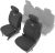 Rough Country Neoprene Front Seat Covers for Ram 1500 (2019-2024) – Waterproof & UV Resistant, Foam Padded, Front Seat Cover Set