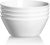 DOWAN 32 OZ Large Soup Bowls Set of 4 – White Ceramic Bowls for Ramen, Cereal, Pasta, Salad, Fruit – Dishwasher & Microwave Safe