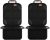 Car Seat Protector, 2Pack Seat Protector Protect Child Seats with Thickest Padding and Non-Slip Backing Mesh Pockets for Baby and Pet,Sedan SUV Truck (Black)