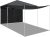 VINGLI 10×10 Pop Up Canopy Tent with 2 Sidewalls,Portable Outdoor Canopy with Carry Bag,Easy Up Instant Shelter Waterproof Frame,Patio Gazebo Canopy Tent for Beach Commercial Events Party (Grey)