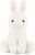 Rabbit Bunny Stuffed Animals Plush Toys with Pink Ears for Kids Girls Boys Girls Babies Birthday Easter Christmas Bedtime Gifts, Off White