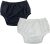 Leakproof Cloth Diaper Covers for Adult, Incontinence Protective Briefs Underwear, Reusable Plastic Pants Special Needs 2Pcs (WhiteBlack, M)