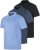 Real Essentials 3 Pack: Mens Short Sleeve Dry-Fit Collared Polo Shirt with Pocket – Active Casual (Available Big & Tall)