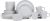 Stone Lain Celina Modern Stoneware 16-Piece Dinnerware Set, Plates and Bowls Set, White Glossy, Dish Set Service For 4