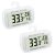 Waterproof Refrigerator Fridge Thermometer, Digital Freezer Room Thermometer, Max/Min Record Function Large LCD Screen and Magnetic Back for Kitchen, Home, Restaurants (2 Pack)