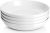 Y YHY 9.75″ Large Pasta Bowls, 50 Ounces Big Salad Bowls, Ceramic Serving Bowl Set of 4, Wide and Shallow Bowls Set, Microwave and Dishwasher Safe, White