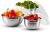 OVENTE Mixing Bowl Set with Lids, 3-Piece Stainless Steel Nesting Bowls for Easy Food Storage, Stackable Design, Kitchen Essential for Baking, Cooking and Prepping, Size 5, 3.5, 1.5QT, Silver BM46333S