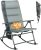 TIMBER RIDGE Oversized Folding Rocking Camping Chair, Padded Outdoor Rocker with High Back, Portable Outdoor Chair for Patio, Garden, Lawn, Supports up to 400 lbs, Gray