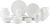 Mikasa Trellis Bone China Lightweight Chip Resistant 40 Piece Dinnerware Set, Service for 8