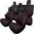 Coverado Car Seat Cover Full Set with Waterproof Neoprene, F150 Seat Covers for Trucks, Seat Protector Compatible with 2015-2025 Ford F150 Crew Cab & 2017-2025 F250 F350 F450, Red