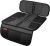 Car Seat Protector – Seat Protection Mat – Thick Padding – Durable, Waterproof Fabric, Leather Reinforced Corners & 3 Pockets for Handy Storage Black