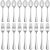 16 Pcs Forks and Spoons Silverware Set,Food Grade Stainless Steel Flatware Cutlery Set for Home,Kitchen and Restaurant,Mirror Polished,Dishwasher Safe – 8 Dinner Fork(8 inch) and 8 Teaspoon(6.5 inch)