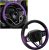 Car Steering Wheel Cover, Premium Leather Steering Wheel Protector with Anti-Slip Lining, Universal 15″ Soft Breathable Auto Steering Wheel Cover, Interior Car Accessories (Black&Purple)