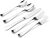 Silverware Set for 4, 20 Pieces Heavy Duty Stainless Steel Flatware Set, Mirror Polished Cutlery Utensil Set, Dinner Fork Knife Spoon Eating Tableware Set for Home, Dishwasher Safe, Silver